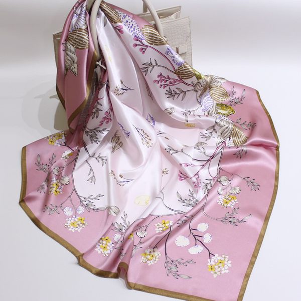 shell flower series silk 90 big square scarf elegant silk satin silk scarf female joker lady scarf, Blue;gray
shell flower series silk 90 big square scarf elegant silk satin silk scarf female joker lady scarf, Blue;gray