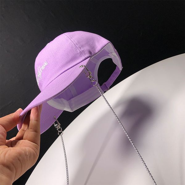 hat female summer wild street trend hanging chain baseball cap korean version of the tide male outdoor sunscreen caps b12302, Blue;gray
hat female summer wild street trend hanging chain baseball cap korean version of the tide male outdoor sunscreen caps b12302, Blue;gray