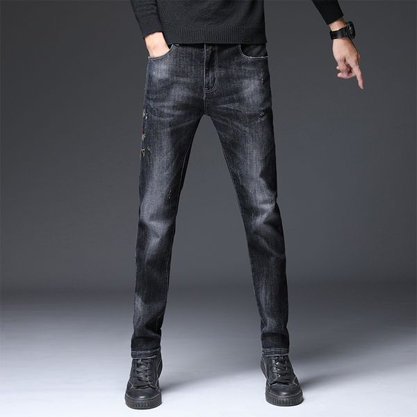 2019 men's pants autumn winter new leisure stretch personality pants men's shown jeans, Blue
2019 men's pants autumn winter new leisure stretch personality pants men's shown jeans, Blue
