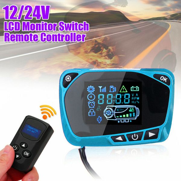 lcd thermostat display switch w/remote controller for diesel air heater 12/24v brand new and car
lcd thermostat display switch w/remote controller for diesel air heater 12/24v brand new and car