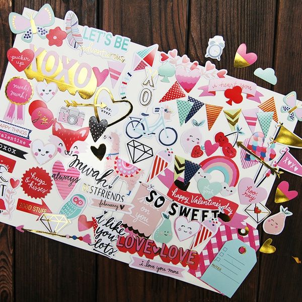 kscraft 60pc happy valentine's day cardstock die cuts for scrapbooking happy planner/card making/journaling project
kscraft 60pc happy valentine's day cardstock die cuts for scrapbooking happy planner/card making/journaling project