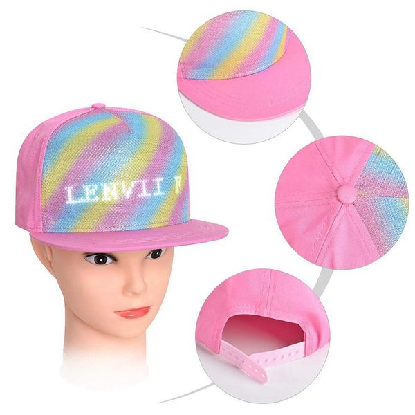 fashion led smart cool display cap mobile app control display words flat peak cap for courtship scene creativity
fashion led smart cool display cap mobile app control display words flat peak cap for courtship scene creativity