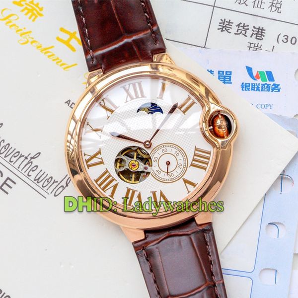 Men watch automatic mechanical movement moon pha e di play 316 tainle teel ca e imported leather trap 46mm 13mm luxury watche y63, Slivery;brown
Men watch automatic mechanical movement moon pha e di play 316 tainle teel ca e imported leather trap 46mm 13mm luxury watche y63, Slivery;brown
