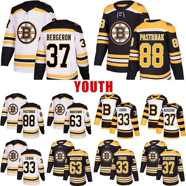 New tyle youth 33 chara 37 bergeron bo ton 63 marchand bruin 88 pa trnak white black titched jer ey, Black;red
New tyle youth 33 chara 37 bergeron bo ton 63 marchand bruin 88 pa trnak white black titched jer ey, Black;red