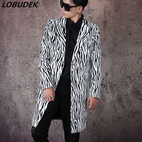 mid-length blazer men singer punk hip-hop stage long coat zebra pattern slim fit blazers nightclub costume hairdresser overcoat, White;black
mid-length blazer men singer punk hip-hop stage long coat zebra pattern slim fit blazers nightclub costume hairdresser overcoat, White;black