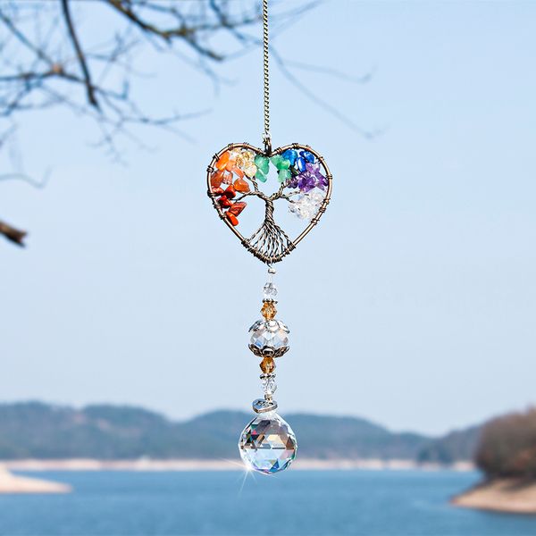 h&d handmade 7 chakra stone healing crystal tree of life suncatcher rainbow maker for indoor outdoor decoration ornament gift
h&d handmade 7 chakra stone healing crystal tree of life suncatcher rainbow maker for indoor outdoor decoration ornament gift