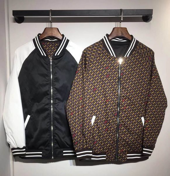 mens designer jacket new double-sided wear lletter pair zipper windbreaker private custom fashion trend sports cotton cardigan, Black;brown
mens designer jacket new double-sided wear lletter pair zipper windbreaker private custom fashion trend sports cotton cardigan, Black;brown