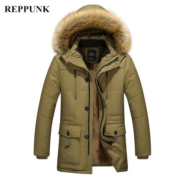 reppunk 2019 new fashion mens winter coats cotton clothes medium long jackets male straight solid middle plus size coats, Black
reppunk 2019 new fashion mens winter coats cotton clothes medium long jackets male straight solid middle plus size coats, Black