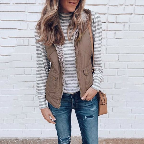 sell well new women sleeveless winter jacket warm waistcoat vest coat reversible jacket casual cost-effective, Black;white
sell well new women sleeveless winter jacket warm waistcoat vest coat reversible jacket casual cost-effective, Black;white