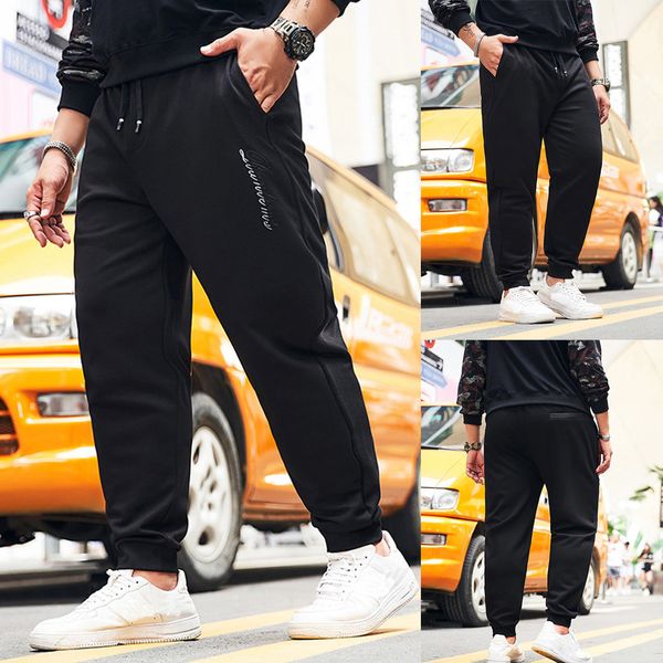new men's casual pure color plus size pocket elastic belts loose sports pants pantalon hombre men casual pants men trousers, Black
new men's casual pure color plus size pocket elastic belts loose sports pants pantalon hombre men casual pants men trousers, Black