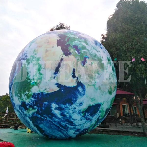 2 Diameter Inflatable Moon Model Inflating Personalized Air Sealed Moon Decoration Globe Planet Ball