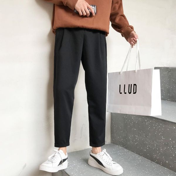 2019 men's original leisure haren male cotton casual pants wide leg pants loose black/grey color trouser plus size m-3xl
2019 men's original leisure haren male cotton casual pants wide leg pants loose black/grey color trouser plus size m-3xl