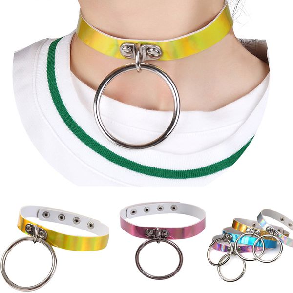 fashion punk gothic laser leather o-ring studded choker necklace vintage charm round collar necklaces women jewelry gift, Black;white
fashion punk gothic laser leather o-ring studded choker necklace vintage charm round collar necklaces women jewelry gift, Black;white