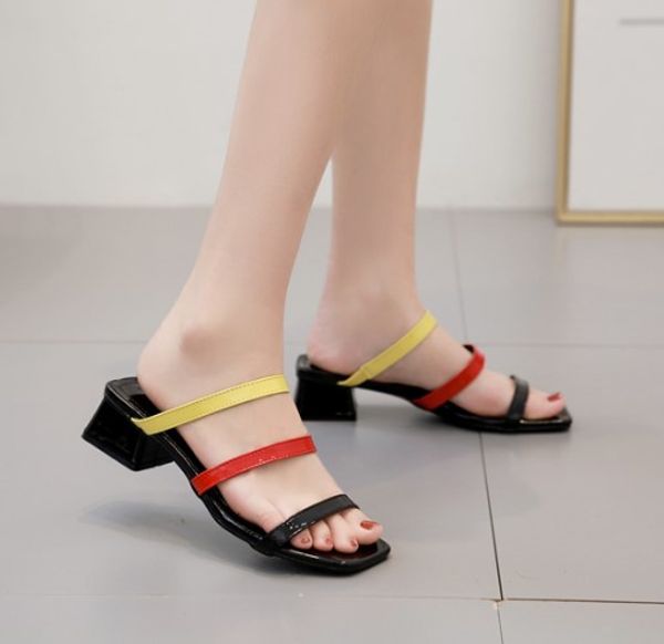 multicolored sandals flower slippers casual shoes square heel slipers women med slides luxury block 2020 summer soft flat hoof, Black
multicolored sandals flower slippers casual shoes square heel slipers women med slides luxury block 2020 summer soft flat hoof, Black