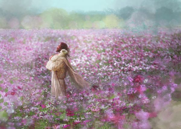 yongsung kim calming embrace jesus hugging lamb flowers home decor handpainted &hd print oil painting on canvas wall art pictures 200110
yongsung kim calming embrace jesus hugging lamb flowers home decor handpainted &hd print oil painting on canvas wall art pictures 200110
