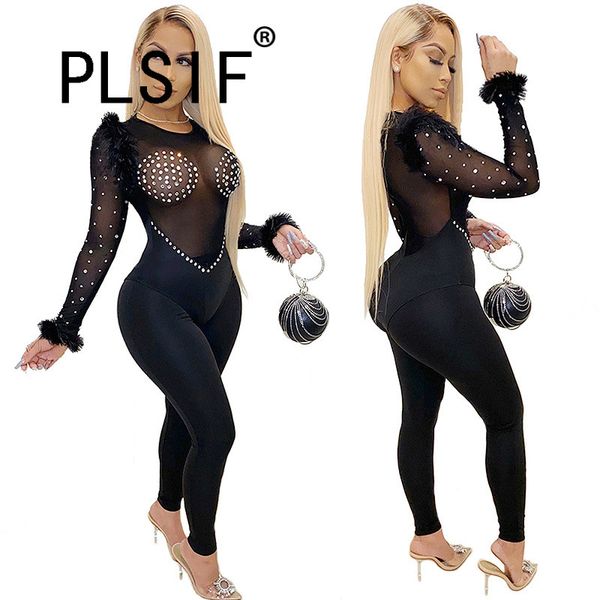 2020 special design see-through black long sleeved jumpsuit with diamond inserts party lady fashion jumpsuit romper, Black;white
2020 special design see-through black long sleeved jumpsuit with diamond inserts party lady fashion jumpsuit romper, Black;white