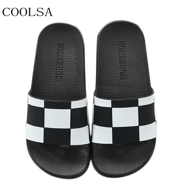 men's summer beach flip flops outside black white plaid slippers flat sandals leisure l bathroom home slippers men slides
men's summer beach flip flops outside black white plaid slippers flat sandals leisure l bathroom home slippers men slides