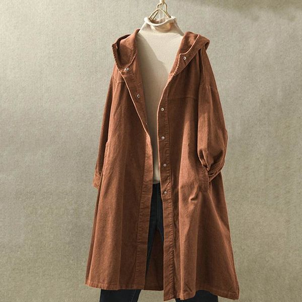 women's jackets casual corduroy coats solid 2021 spring vintage long sleeve hooded blusas female plus size outwears cardigans, Black;brown
women's jackets casual corduroy coats solid 2021 spring vintage long sleeve hooded blusas female plus size outwears cardigans, Black;brown