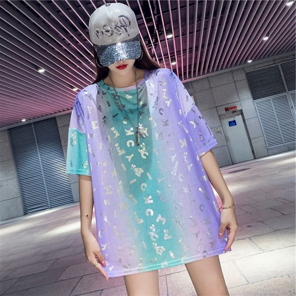 2020 large size loose fashion coat t-shirt brand super fire skinny umbrella shiny color t-shirt female, White
2020 large size loose fashion coat t-shirt brand super fire skinny umbrella shiny color t-shirt female, White