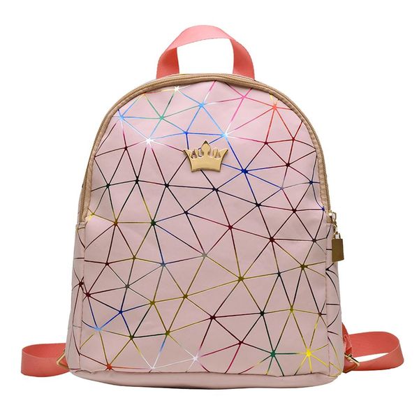 teen girls fashion geometric print crown decor travel backpacks women solid color laser pu leather casual knapsack shoulder bags
teen girls fashion geometric print crown decor travel backpacks women solid color laser pu leather casual knapsack shoulder bags