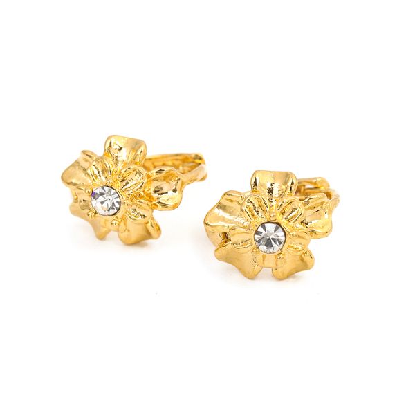 24k gold color round flower earrings jewelry fashion simple african women crystal stone earrings, Golden;silver
24k gold color round flower earrings jewelry fashion simple african women crystal stone earrings, Golden;silver