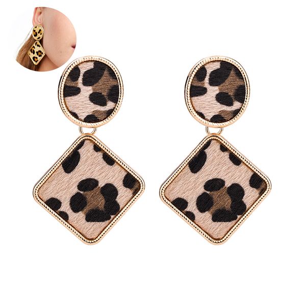 1 pair multi-layer circle and square shape patchwork leopard earrings for women leopard, Golden;silver
1 pair multi-layer circle and square shape patchwork leopard earrings for women leopard, Golden;silver