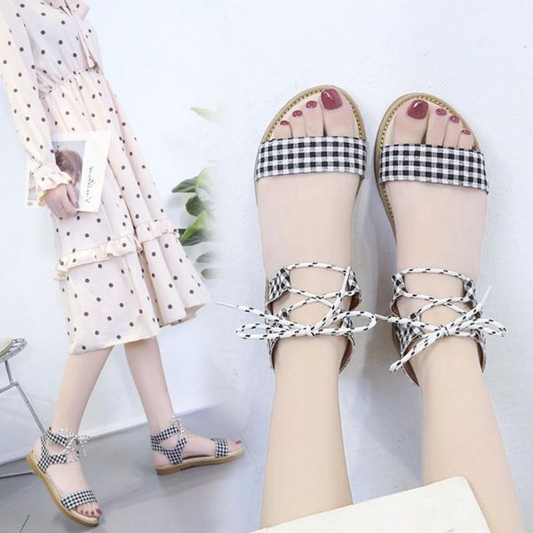 ladies summer flats sandals polka dot holiday style lace up sandals shoes travel beach wear school sandal shoe zapatos de mujer, Black
ladies summer flats sandals polka dot holiday style lace up sandals shoes travel beach wear school sandal shoe zapatos de mujer, Black