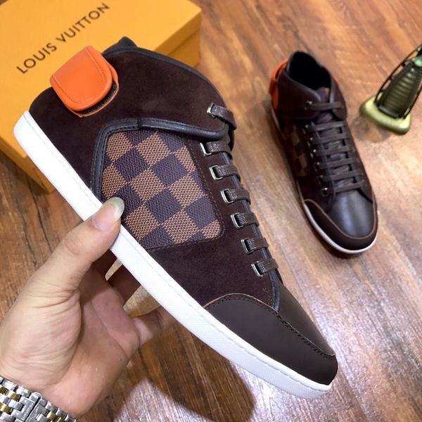 fashion luxury men's classic casual shoes new printing leather stitching matte leather sports outdoor men's trainers shoes with or, Black
fashion luxury men's classic casual shoes new printing leather stitching matte leather sports outdoor men's trainers shoes with or, Black