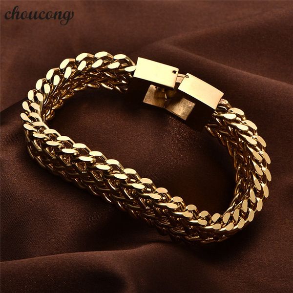 choucong male hiphop 316l stainless steel bracelet length 20/22cm gold color popcorn chain bracelets for men rock jewerly, Golden;silver
choucong male hiphop 316l stainless steel bracelet length 20/22cm gold color popcorn chain bracelets for men rock jewerly, Golden;silver
