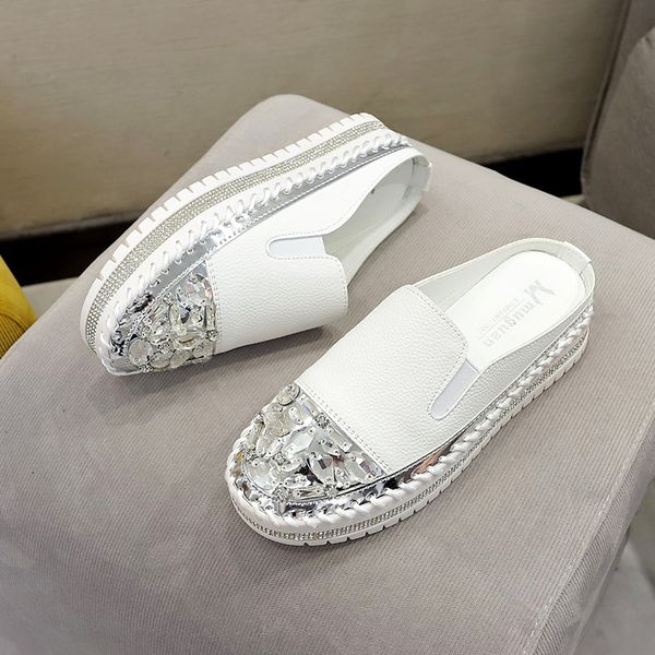 slippers women platform shoes high heels ladies sandals fashion bright diamond leather outside women slippers zapatillas mujer, Black
slippers women platform shoes high heels ladies sandals fashion bright diamond leather outside women slippers zapatillas mujer, Black