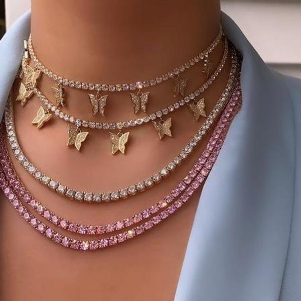 iced out bling hip hop women jewelry heart arrow cz tennis chain with cz butterfly charm 32+10cm choker necklaces, Silver
iced out bling hip hop women jewelry heart arrow cz tennis chain with cz butterfly charm 32+10cm choker necklaces, Silver