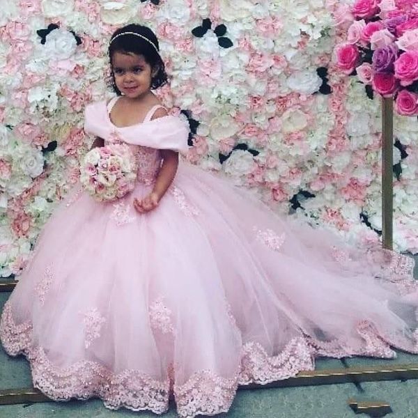 2020 beautiful pink ball gown girls pageant dresses elegant straps off shoulders appliques little kids flower girl dress for weddings bc3407
2020 beautiful pink ball gown girls pageant dresses elegant straps off shoulders appliques little kids flower girl dress for weddings bc3407