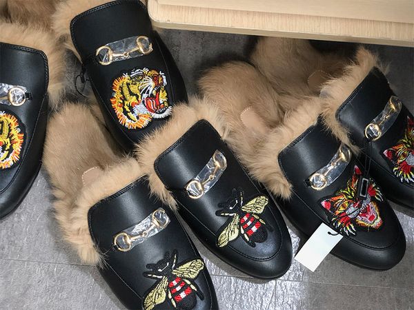 designer fur mule princetown leather slipper for women mens luxury embroidered slipper genuine leather canvas velvet casual shoes us5-12, Black
designer fur mule princetown leather slipper for women mens luxury embroidered slipper genuine leather canvas velvet casual shoes us5-12, Black