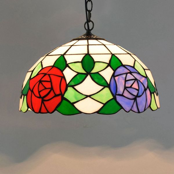 12 inch american pastoral creative red blue rose pendant light color glass art hanging light fixture for home parlor dinning room
12 inch american pastoral creative red blue rose pendant light color glass art hanging light fixture for home parlor dinning room