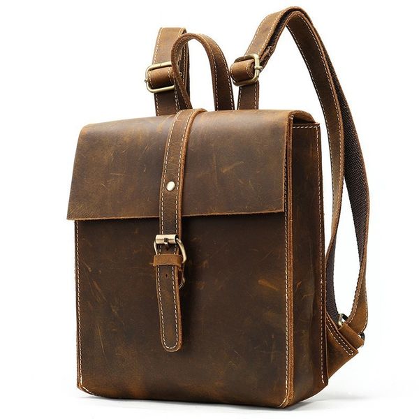 men crazy horse leather backpack cow leather laprucksack daypack school backpack bags for man travel bags male mochila
men crazy horse leather backpack cow leather laprucksack daypack school backpack bags for man travel bags male mochila