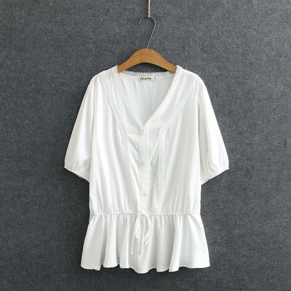 plus size lace v neck cotton short sleeve slim waist women loose t shirts 2020 new summer casual ladies soft solid black tshirts, White
plus size lace v neck cotton short sleeve slim waist women loose t shirts 2020 new summer casual ladies soft solid black tshirts, White