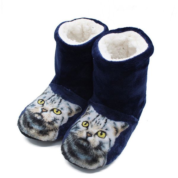 2019 winter slippers for women, keep warm at home, absorb sweat, printed high cylinder cat shoes with soft soles and cotton shoe, Black
2019 winter slippers for women, keep warm at home, absorb sweat, printed high cylinder cat shoes with soft soles and cotton shoe, Black
