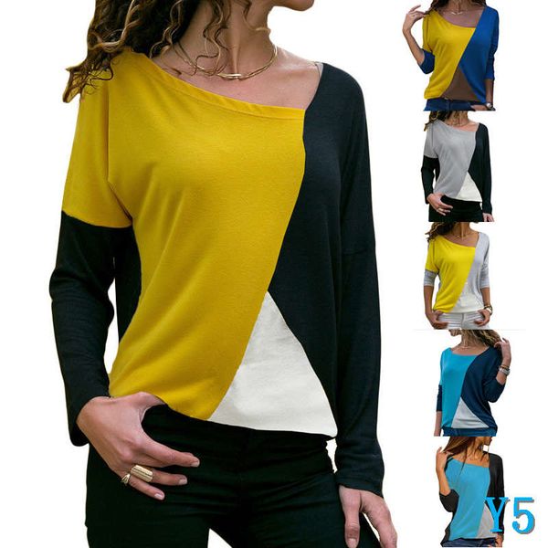 fashion women blouses long sleeved t-shirt for womens shirts panelled color pullover designer clothing s-xx wholesaley5, White
fashion women blouses long sleeved t-shirt for womens shirts panelled color pullover designer clothing s-xx wholesaley5, White