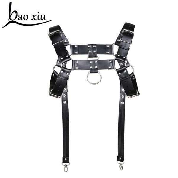 rock men male handsome punk leather harness stud rivet goth handmade cool bondage body chest belt sling braces shoulder belt, Black;brown
rock men male handsome punk leather harness stud rivet goth handmade cool bondage body chest belt sling braces shoulder belt, Black;brown