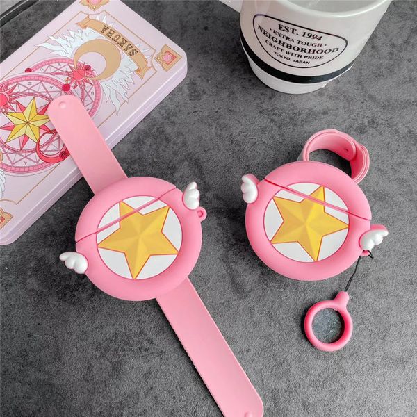 cute cartoon cardcaptor sakura silicone case sports bracelet for airpods 1 2 wireless earphone bluetooth protective cover, Golden;silver
cute cartoon cardcaptor sakura silicone case sports bracelet for airpods 1 2 wireless earphone bluetooth protective cover, Golden;silver