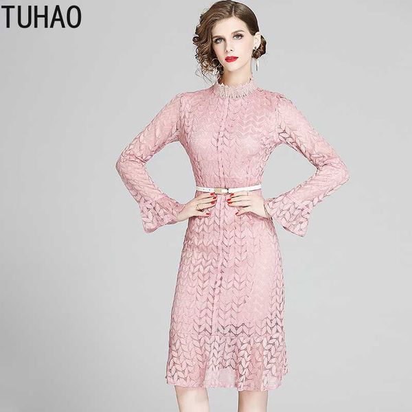 tuhao women elegant pink lace dress female 2020 summer office party robe femme designer ruffles vestidos wm82, Black;gray
tuhao women elegant pink lace dress female 2020 summer office party robe femme designer ruffles vestidos wm82, Black;gray