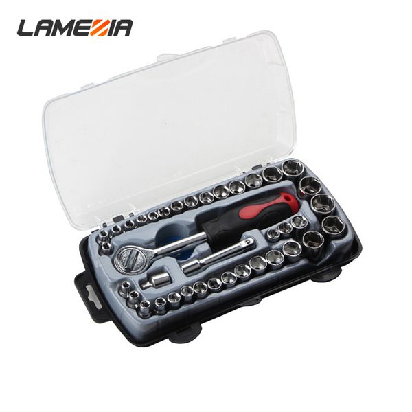 lamezia 40pcs/set sleeve combination socket wrench kit household repair hardware tools
lamezia 40pcs/set sleeve combination socket wrench kit household repair hardware tools