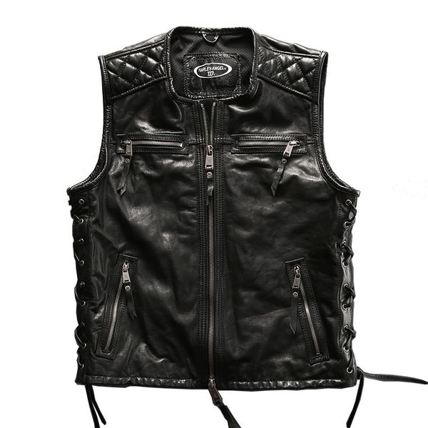 big european size vest for super motor rider mens cow leather vest genuine cowhide leather motorcycle rider, Black;white
big european size vest for super motor rider mens cow leather vest genuine cowhide leather motorcycle rider, Black;white