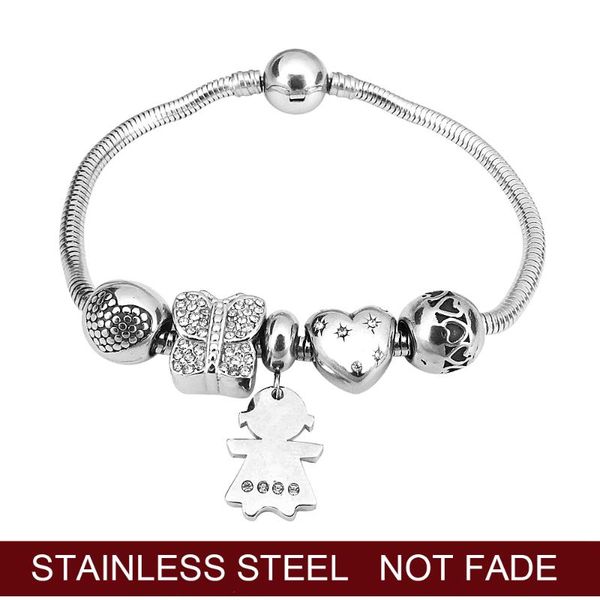 charm bracelets girl silver color butterfly heart crystal bracelet fit original european diy jewelry pulseras gift, Golden;silver
charm bracelets girl silver color butterfly heart crystal bracelet fit original european diy jewelry pulseras gift, Golden;silver