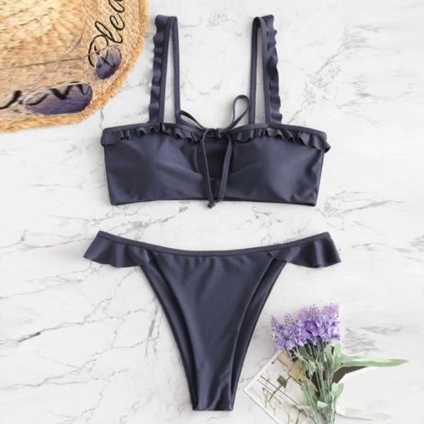women solid swimwear two piece bikini set swimsuit color bandage bikini push-up pad swimsuit beachwear set #5.9, White
women solid swimwear two piece bikini set swimsuit color bandage bikini push-up pad swimsuit beachwear set #5.9, White