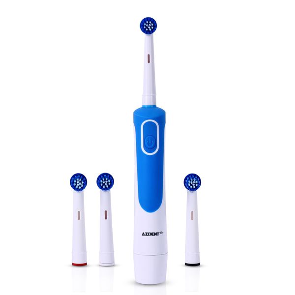 azdent az-2 p rotating electric toothbrush 4 replaceable heads dry battery powered teeth brush oral hygiene brush teeth clean
azdent az-2 p rotating electric toothbrush 4 replaceable heads dry battery powered teeth brush oral hygiene brush teeth clean