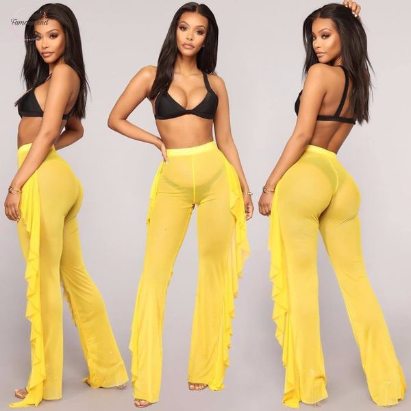 beach trouser ruffle women through mesh pants sheer wide leg pants transparent see new sea holiday cover up pantalon, Black;white
beach trouser ruffle women through mesh pants sheer wide leg pants transparent see new sea holiday cover up pantalon, Black;white