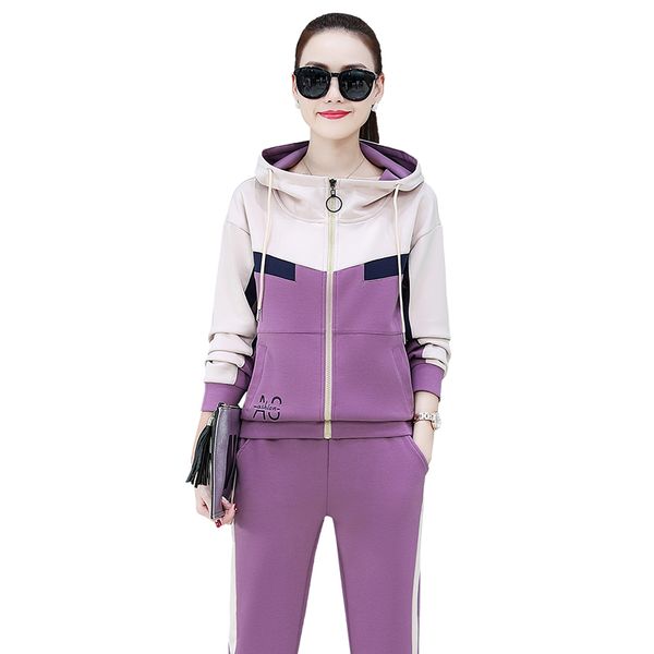 толстовки sweatsuits женщины 2 шт наборы 20a116 весна осени нового прибытия sportswear женщины с длинным рукавом толстовка куртка + бегуны б, Gray
толстовки sweatsuits женщины 2 шт наборы 20a116 весна осени нового прибытия sportswear женщины с длинным рукавом толстовка куртка + бегуны б, Gray