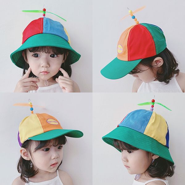 children's rainbow color matching windmill cap male and female fisherman sunscreen hat baby sunscreen hat fisherman cap, Yellow
children's rainbow color matching windmill cap male and female fisherman sunscreen hat baby sunscreen hat fisherman cap, Yellow