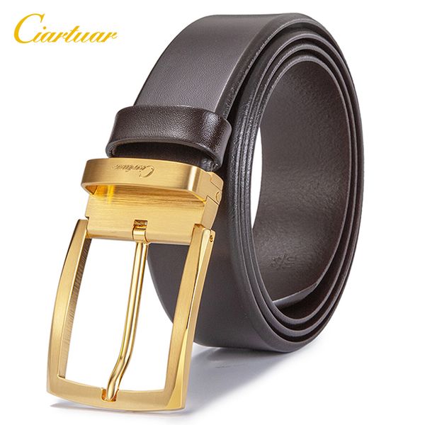 ciartuar leather belt men genuine leather belt male casual business luxury pin buckle trouser waist gold, Black;brown
ciartuar leather belt men genuine leather belt male casual business luxury pin buckle trouser waist gold, Black;brown